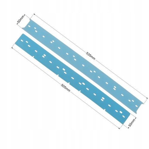 Szívóél készlet padlótisztító gépekhez - FIMAP GENIE E/B, COMAC VISPA 35 - 535/505 mm, poliuretán