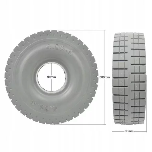 Nyomot nem hagyó kerék Hako Hakomatic B650R és B750R súrológépekhez, 4.00-4