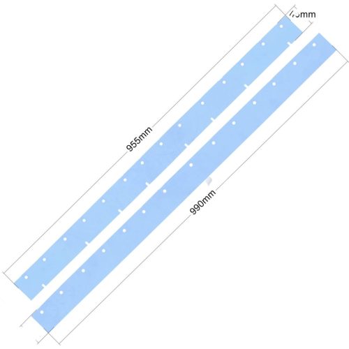 Szívógumi készlet Numatic TT 4055, TTB 4552, TTV 4555, TRO 650 tisztítógépekhez, olajálló, poliuretánból, 955 mm és 990 mm hosszúságú