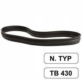   Védőgumi Hako B30 / B45 tisztítógépekhez, olajálló, TB430 17" fejhez, 1480 mm hosszú