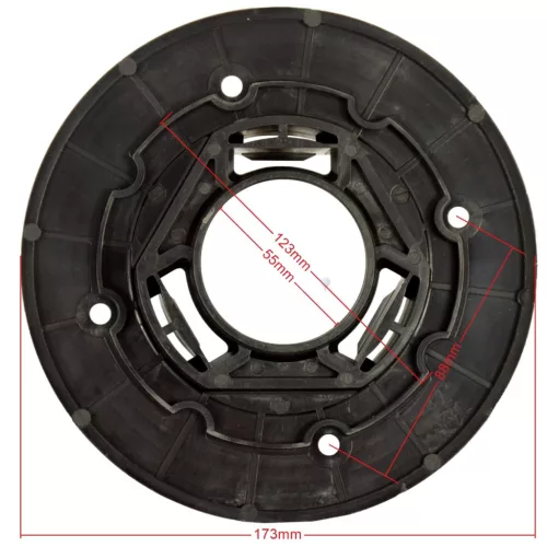 Kefetartó és Padtartó Rögzítő Konzol TASKI Gépekhez, 173 mm
