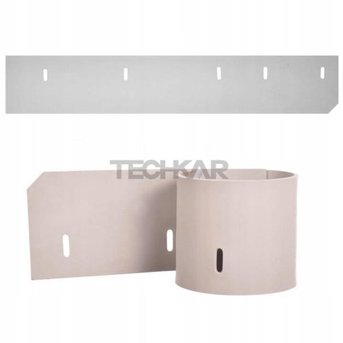 Védő- és oldalsó gumi, jobb oldali, Hako Hakomatic B910 és Scrubmaster B140 R tisztítógépekhez, 660 mm hosszú, természetes gumiból