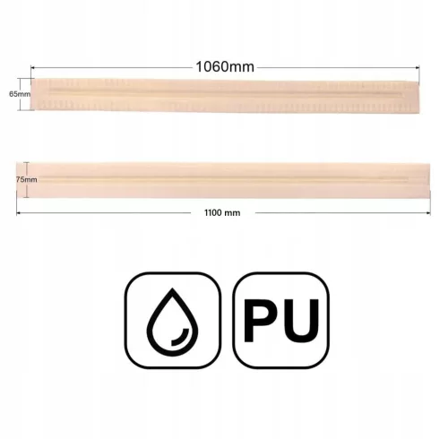 Olajálló poliuretán szívógumi készlet Kärcher BD/BR 700, 75/140, 90/140 padlótisztító gépekhez (1060 / 1100 mm)