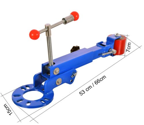 Fender SK2668 sárvédő javító és szélesítő rolka, állítható teleszkópos karral, dönthető görgőfejjel, univerzális 4/5 csavaros kerékagyrögzítéssel