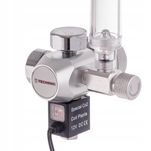 R104-BBL CO2 reduktor akváriumhoz buborékszámlálóval és 12 V mágnesszeleppel