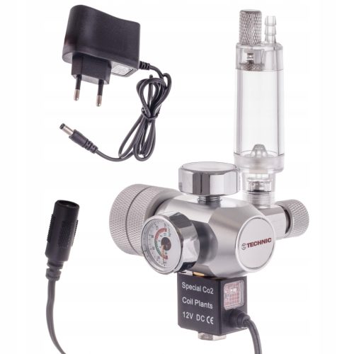 R104-BBL CO2 reduktor akváriumhoz buborékszámlálóval és 12 V mágnesszeleppel