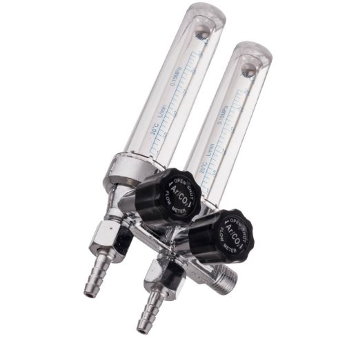 Dupla Ar/CO₂ rotaméter akvarium reduktorhoz, MIG/MAG, TIG