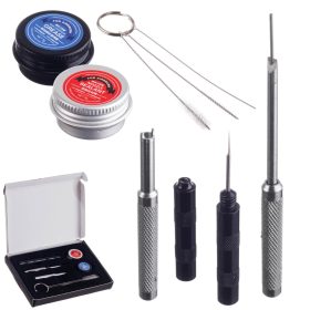   Airbrush tisztító és karbantartó készlet – menettömítő, vízálló zsír, tűk, kulcsok, kefék