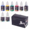 Akril airbrush festék készlet – 6 szín, hígító és tisztító