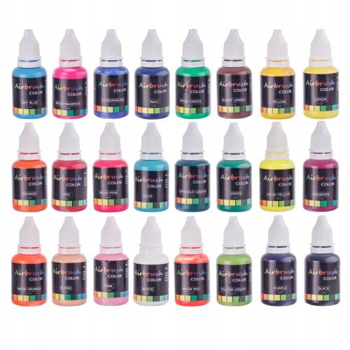 24 darabos akrilfesték készlet airbrush-hoz (24 x 20 ml)