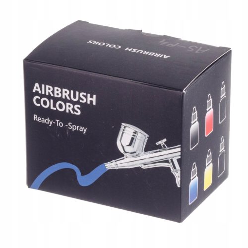 Akril airbrush festék készlet (4x20ml) + hígító és tisztító