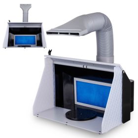   AH-311 Nagyméretű makettező festőkabin LED világítással és dupla ventilátorral