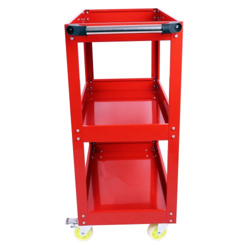 TC Technic 3 polcos műhelykocsi, 150 kg teherbírással, fékezhető kerekekkel