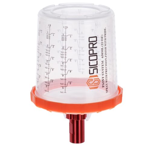 PPS rendszerű festékkeverő pohár szett (650ml, 190µm)