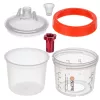 PPS Rendszerű Festékkeverő Pohár Készlet Adapterrel (200 ml, 10 db, 125µm)