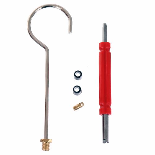 R134a klímateszter készlet manométerrel és gyorscsatlakozókkal