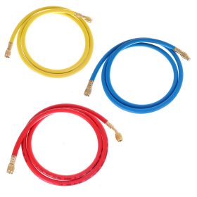   Klíma töltőcső készlet 3 db, R134A / R1234YF, 1/4 colos SAE csatlakozóval