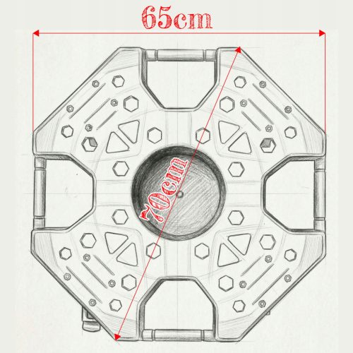 Pro kerékszállító és abroncstároló platform 250 kg terhelhetőség