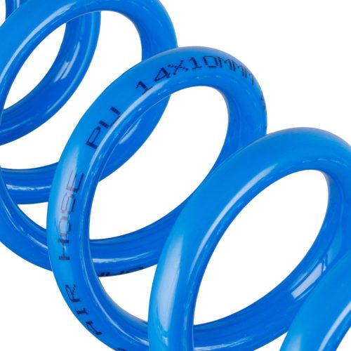 Poliuretán Pneumatikus Spiráltömlő 10mm x 5m Kompresszorhoz