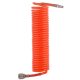 Pneumatikus Spiráltömlő 15m, 6.5x10mm, 10 bar