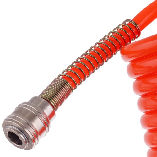 Pneumatikus Spiráltömlő 20m, 6.5x10mm Gyorscsatlakozóval