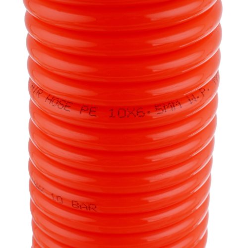 Pneumatikus Spiráltömlő 20m, 6.5x10mm Gyorscsatlakozóval