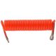 20m Pneumatikus Spiráltömlő PE 8x12mm 10 bar Gyorscsatlakozóval