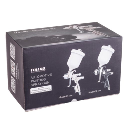 ITALCO GLOSS X1 HVLP festékszóró pisztoly, 1,3 mm-es fúvóka, 600 ml-es tartály