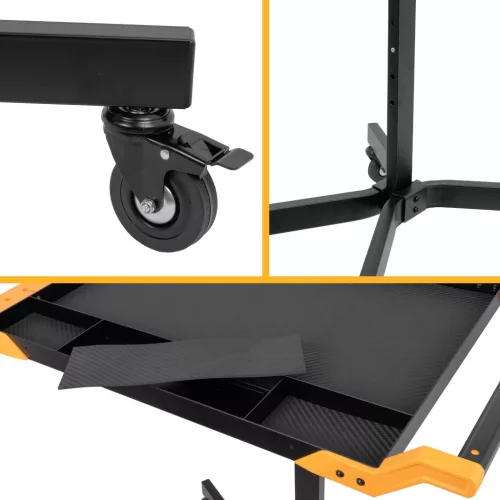 Mobilis Diagnosztikai Műhelyasztal Állítható Magassággal 30 kg