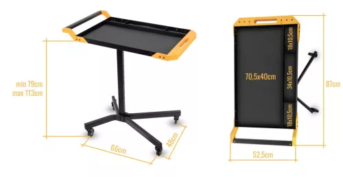 Mobilis Diagnosztikai Műhelyasztal Állítható Magassággal 30 kg