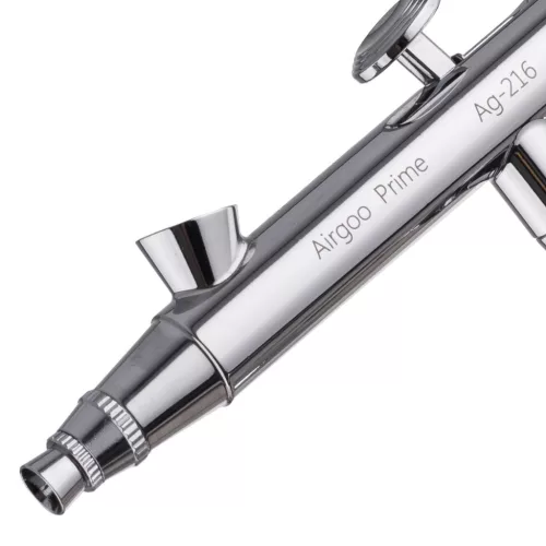 AIRGOO PRIME Modellező Airbrush Pisztoly 0.3/0.5mm Fúvókával, Két Tartállyal