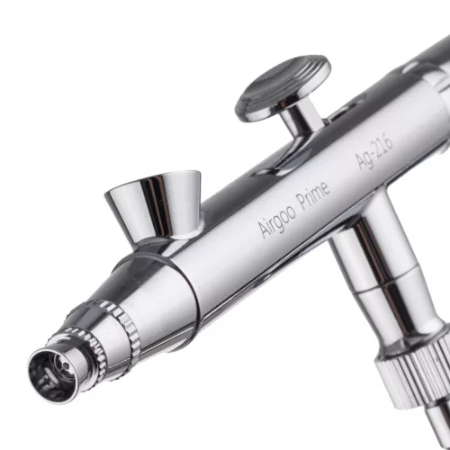AIRGOO PRIME Modellező Airbrush Pisztoly 0.3/0.5mm Fúvókával, Két Tartállyal
