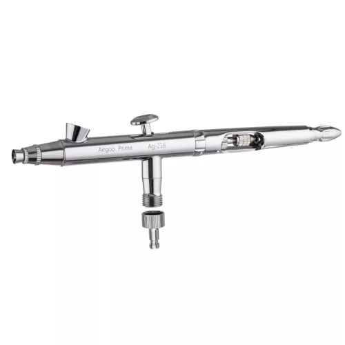 AIRGOO PRIME Modellező Airbrush Pisztoly 0.3/0.5mm Fúvókával, Két Tartállyal