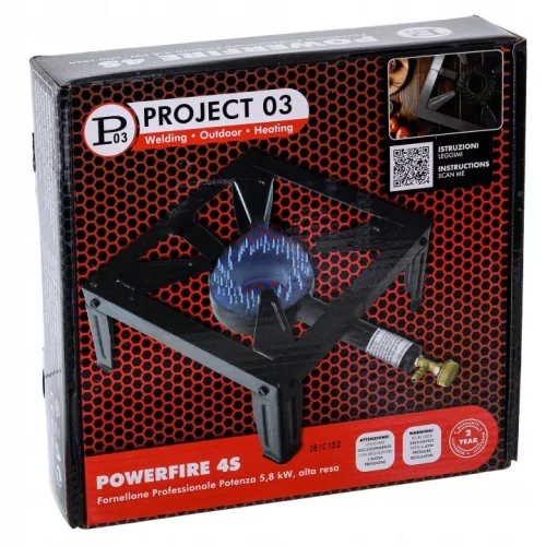 Powerfire 4S Ipari Gázzsámoly 5.8 kW, Öntöttvas Égővel