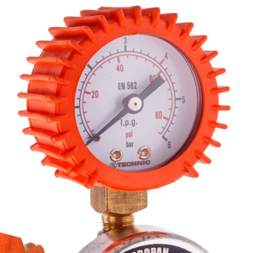 Profi Propán-Bután LPG nyomáscsökkentő, nyomásszabályzó manométerrel - 11 kg-os palackokhoz ZR-15P