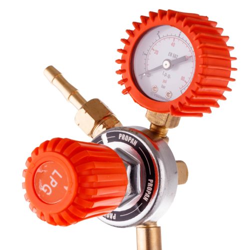Profi Propán-Bután LPG nyomáscsökkentő, nyomásszabályzó manométerrel - 11 kg-os palackokhoz ZR-15P
