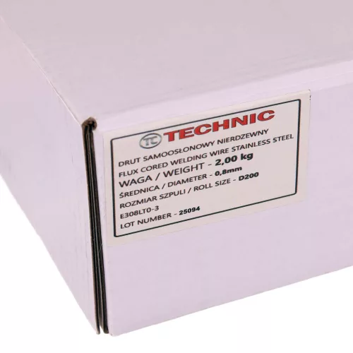 Önvédő Porbeles Hegesztőhuzal Rozsdamentes Acélhoz (0,8 mm / 2 kg) – E308LT0-3 (D200 orsó)