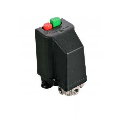 Nyomáskapcsoló kompresszorhoz 8/10bar 4-6.3A 2.2-2.5kW 400V 3/8+3x1/4 NE-MA