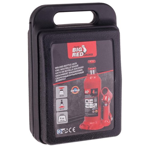 Hidraulikus oszlop emelő 363 mm-es emelési magassággal hordozó kofferben 4 T teherbírás Big Red