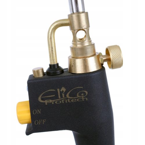 ELICO Profitech AX1-022CGA univerzális, professzionális gázégő MAPP-gázhoz és propánhoz, 2,1 kW teljesítménnyel, CGA-600 csatlakozással, 13 cm-es lánghosszal, 142 g/h gázfogyasztással, 1350–1900 °C üzemi hőmérséklettel