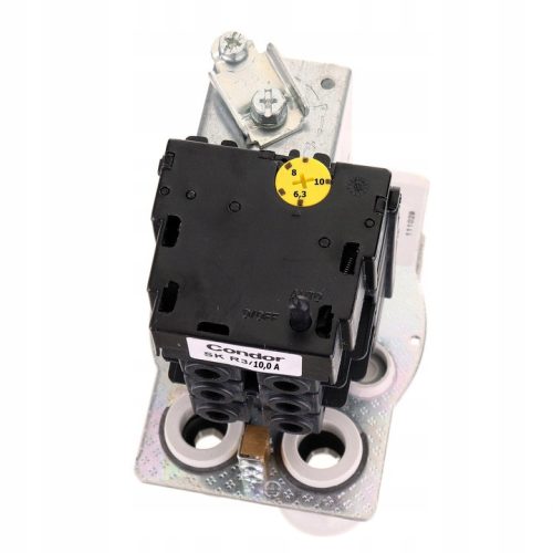 CONDOR MDR3/11 ipari nyomáskapcsoló kompresszorokhoz, 400V AC, 3 fázis, 10A, 8–10 bar, 3 × 1/4" + 1 × 3/8" menet, 6 mm tömlőcsatlakozás, 0,5 kV átütési szilárdság