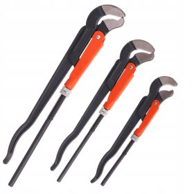   3 részes, állítható pofájú, svéd típusú S-kialakítású csőfogó