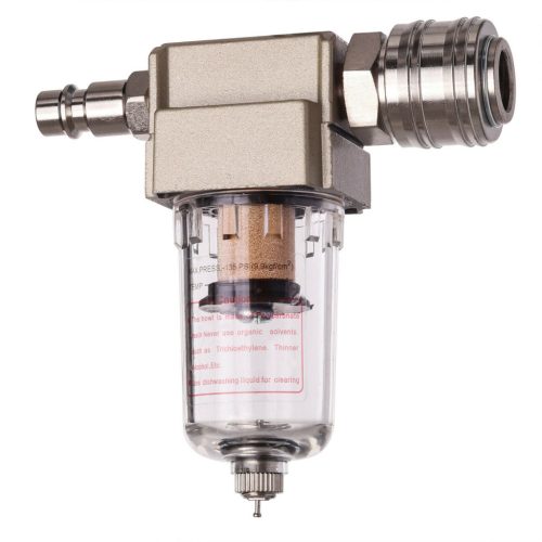 TC Technic AF2000 1/4" levegőszűrő és vízleválasztó pneumatikus gyorscsatlakozó készlettel