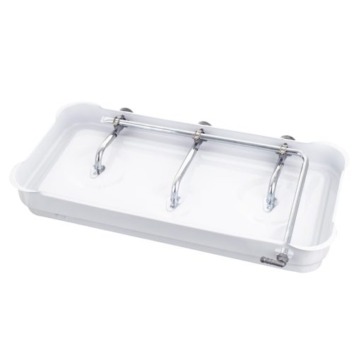 Háromégős PB-gázos kültéri túra- és camping főzőlap 3 db gázégővel, 11 kg os PB-gázpalackhoz