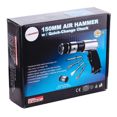 Pneumatikus tűkalapács készlet automata iglófejjel – tűs fej + 4 db