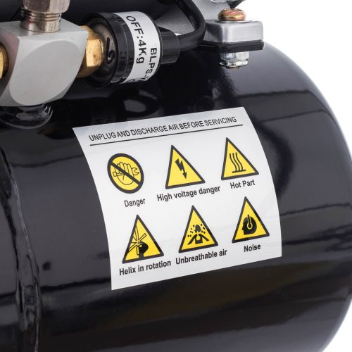 Fengda AS-186 3L olajmentes dugattyús kompresszor, 1/6 LE, 20–23 l/perc