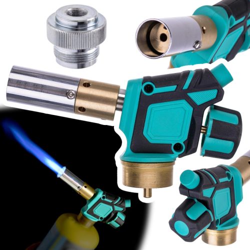 Mini MAPP/propán gázégő 360°-os piezo gyújtással, CGA-600 (1"-20 UNEF)