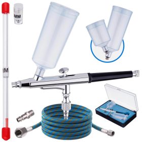   AB-131 modellező festékszóró készlet, gravitációs felső tartályos airbrush