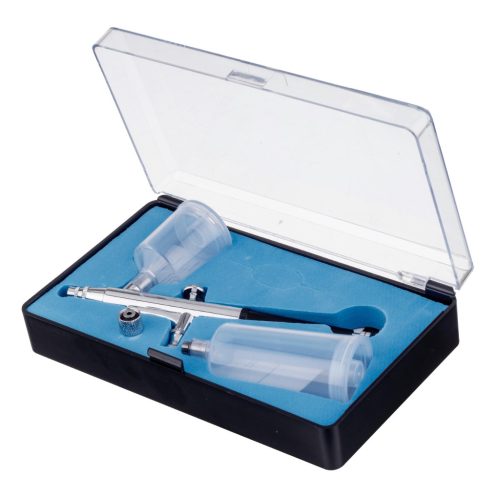 AB-131 modellező festékszóró készlet, gravitációs felső tartályos airbrush