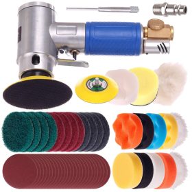   TC Technic AT-8018 pneumatikus excenteres polírozó készlet, 75 mm-es